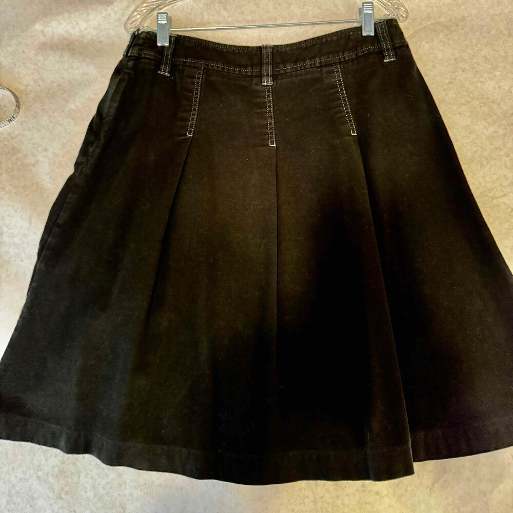 Boden black brushed cotton skirt. UK size 12.